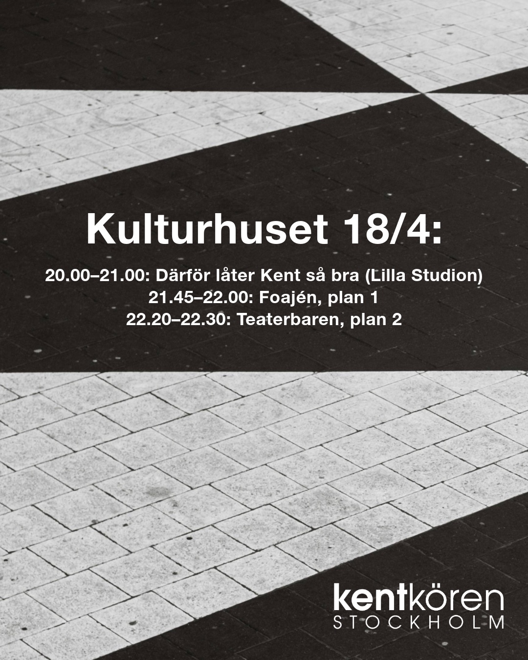 Kentkören Stockholm. Konsert på Maxim 22 november 2025